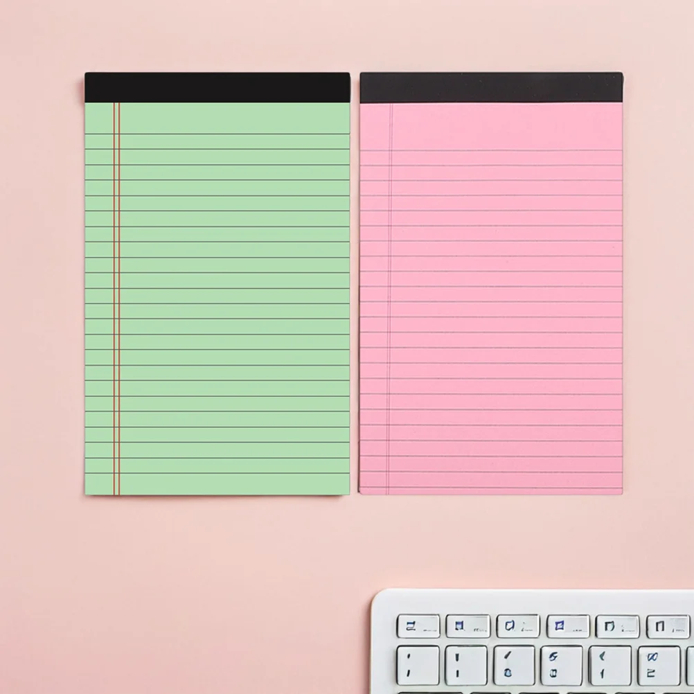 6 قطع من وسادات الكتابة المسطرة بالحجم القانوني ورق ناعم للأقلام وأقلام الرصاص وأوراق قابلة للتمزيق للاستخدام في المكتب والمنزل والمدرسة #3