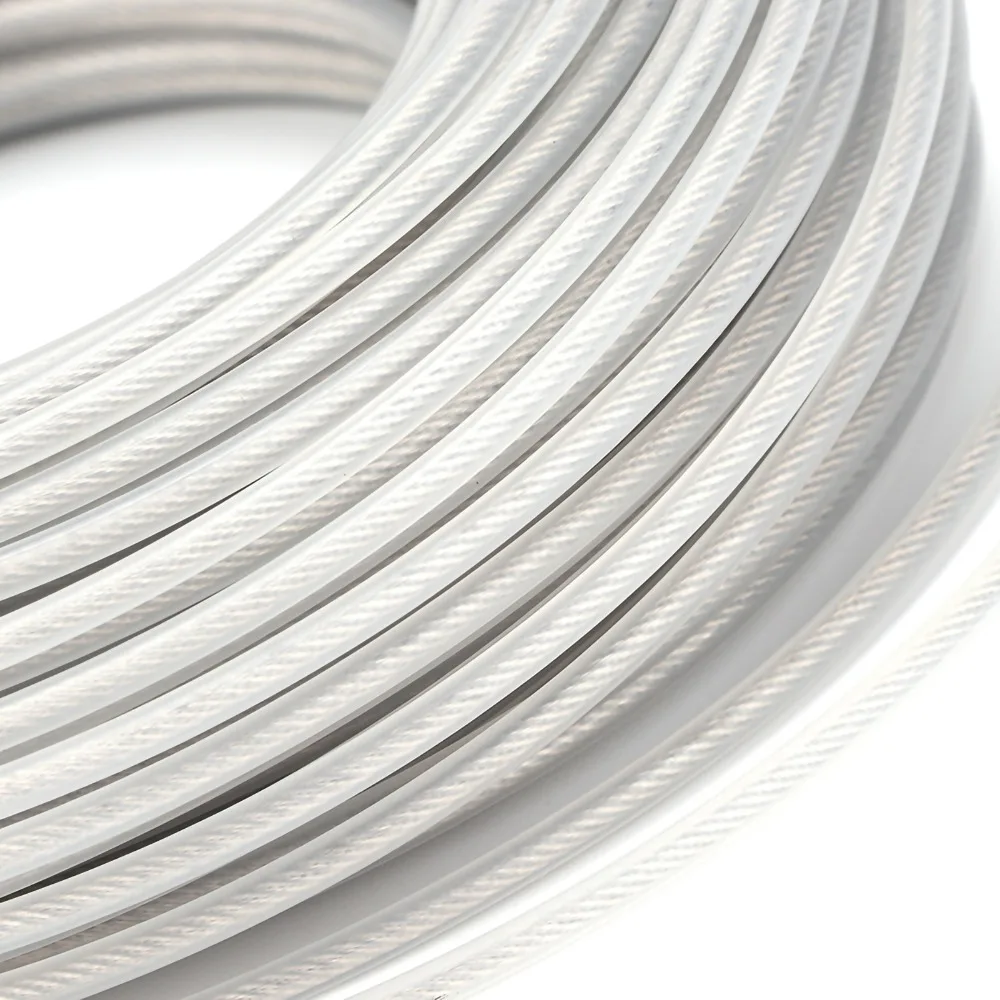 Durable Steel Metal Core Grass Trimmer Line Compact Silver Brush Cutter Rope Round Universal Weed Eater String