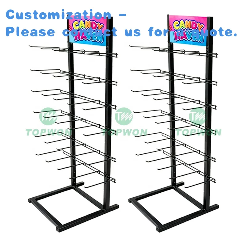 

custom.Best Selling Shop Retail Metal Wire Hanging Candy Display Stand With Low Price