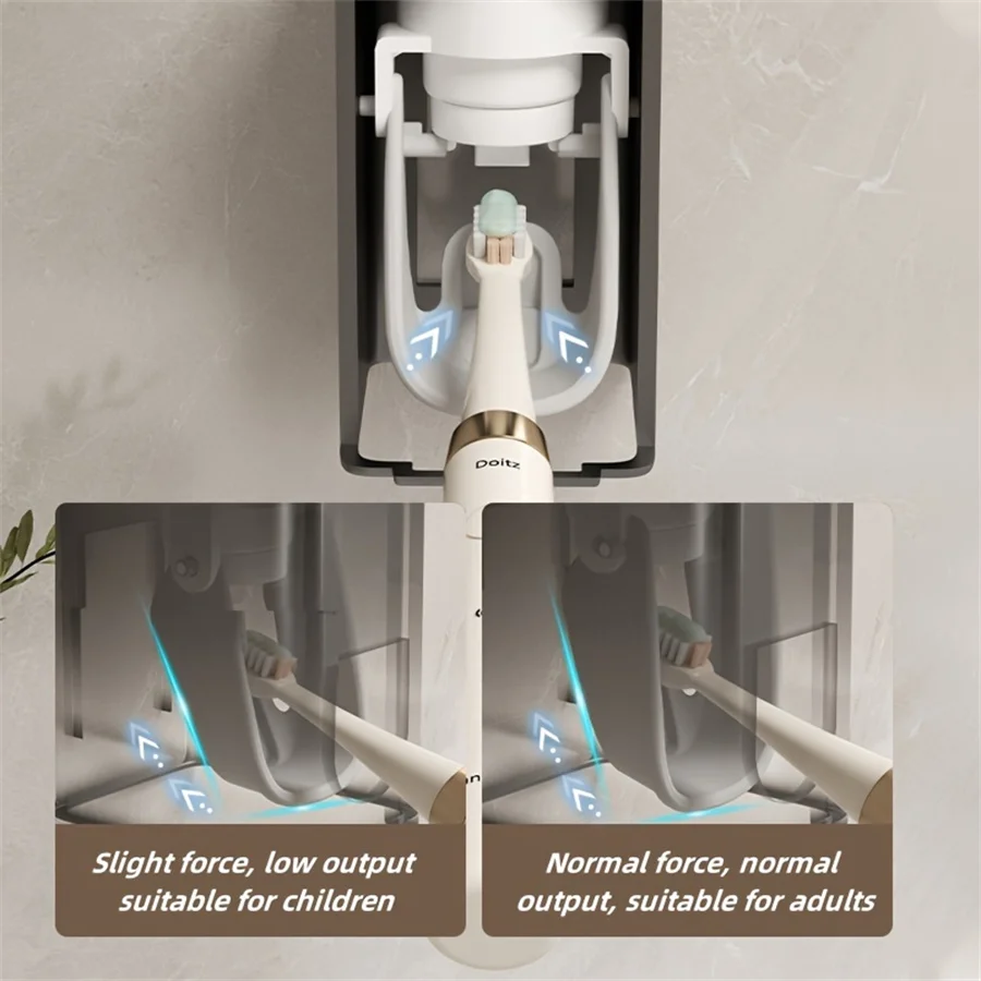 1 Piece Of Toothpaste Storage Rack Automatic Squeeze Toothpaste Dispenser Wall-Mounted Non-Porous Bathroom Toothbrush Toothpaste
