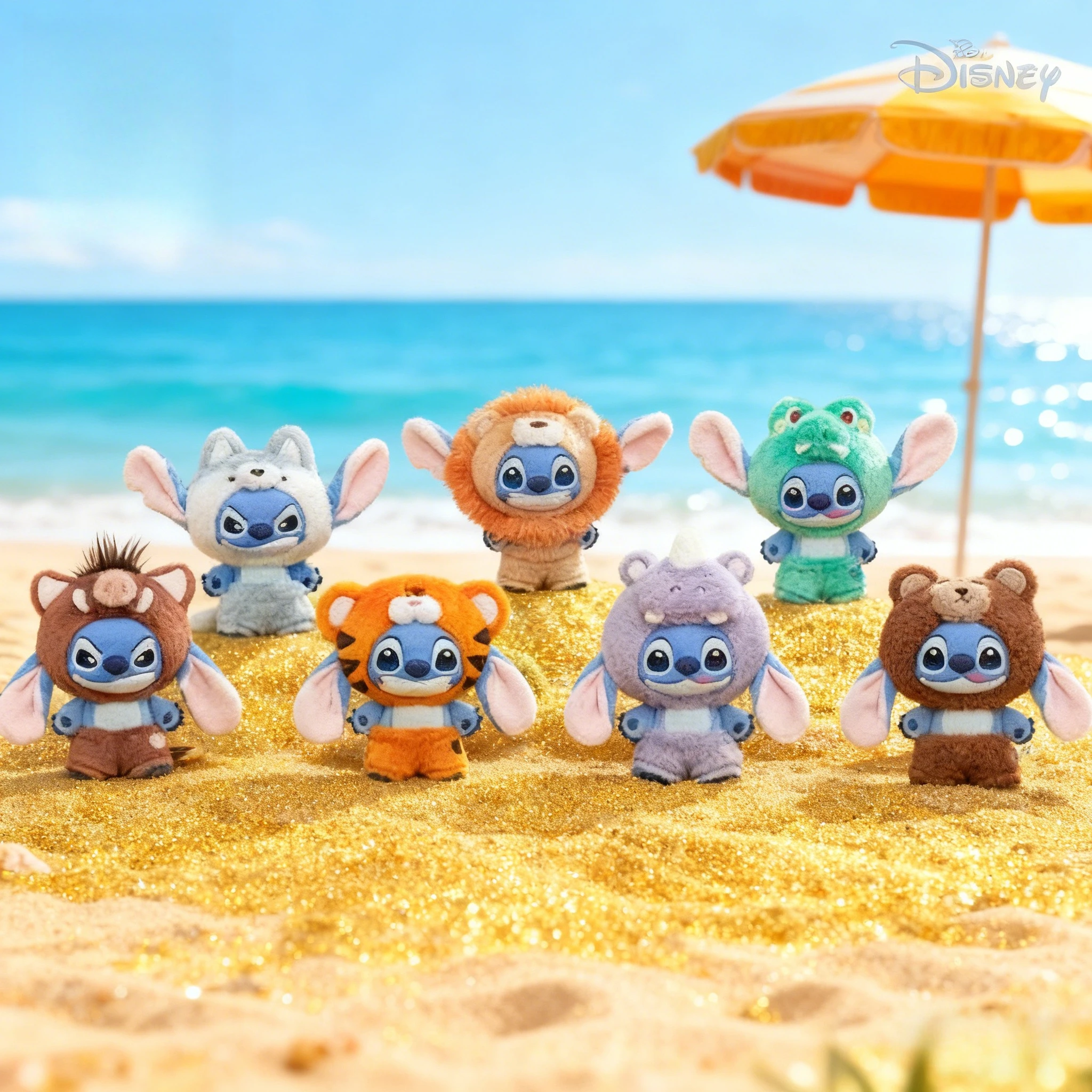 2025 Disney Stitch Wild Animal Series Blind Box Plush Dolls Pendant Cute Doll Ornament Mystery Box Surprise Toys Gifts