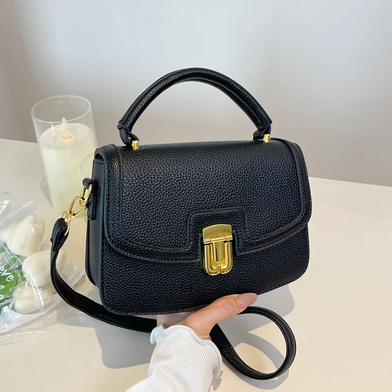 

New Fashion Female Small Totes Bag 2025 Trend PU Leather Shoulder Bags for Women Cute Short Handle Crossbody Bag Luxury Handbags