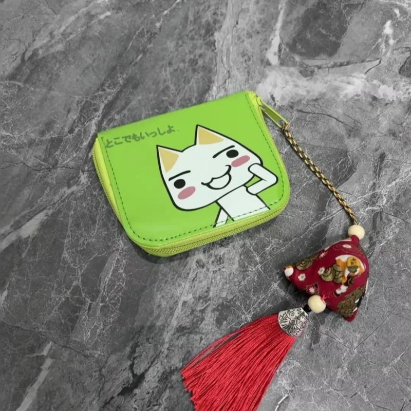 ร้อนน่ารัก Toro Cat คลาสสิกกระเป๋าเหรียญสั้นกระเป๋าสตางค์กระเป๋าการ์ตูนอะนิเมะอุปกรณ์ต่อพ่วง Id ชุดกระเป๋านักเรียนแบบจําลองกระเป๋าสตางค์
