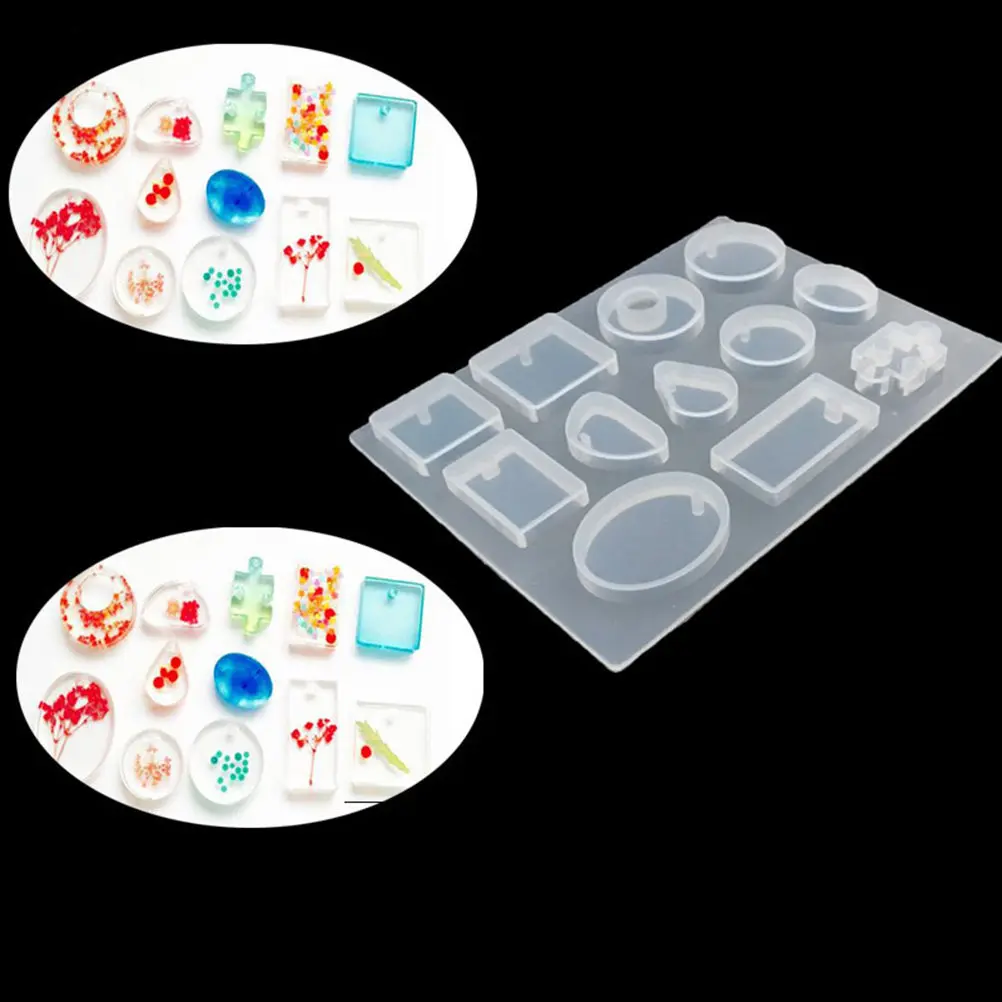 

Форма для подвесок из эпоксидной силиконовой смолы: полупрозрачная, прочная, устойчивая к разрывам, для изготовления ожерелий и подвесок своими руками