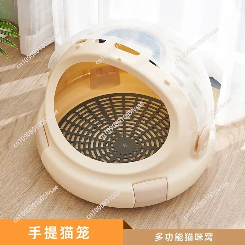 Cat litter Pet products Portable cat litter Stylish and simple Semi-closed  Winter warm dog cage