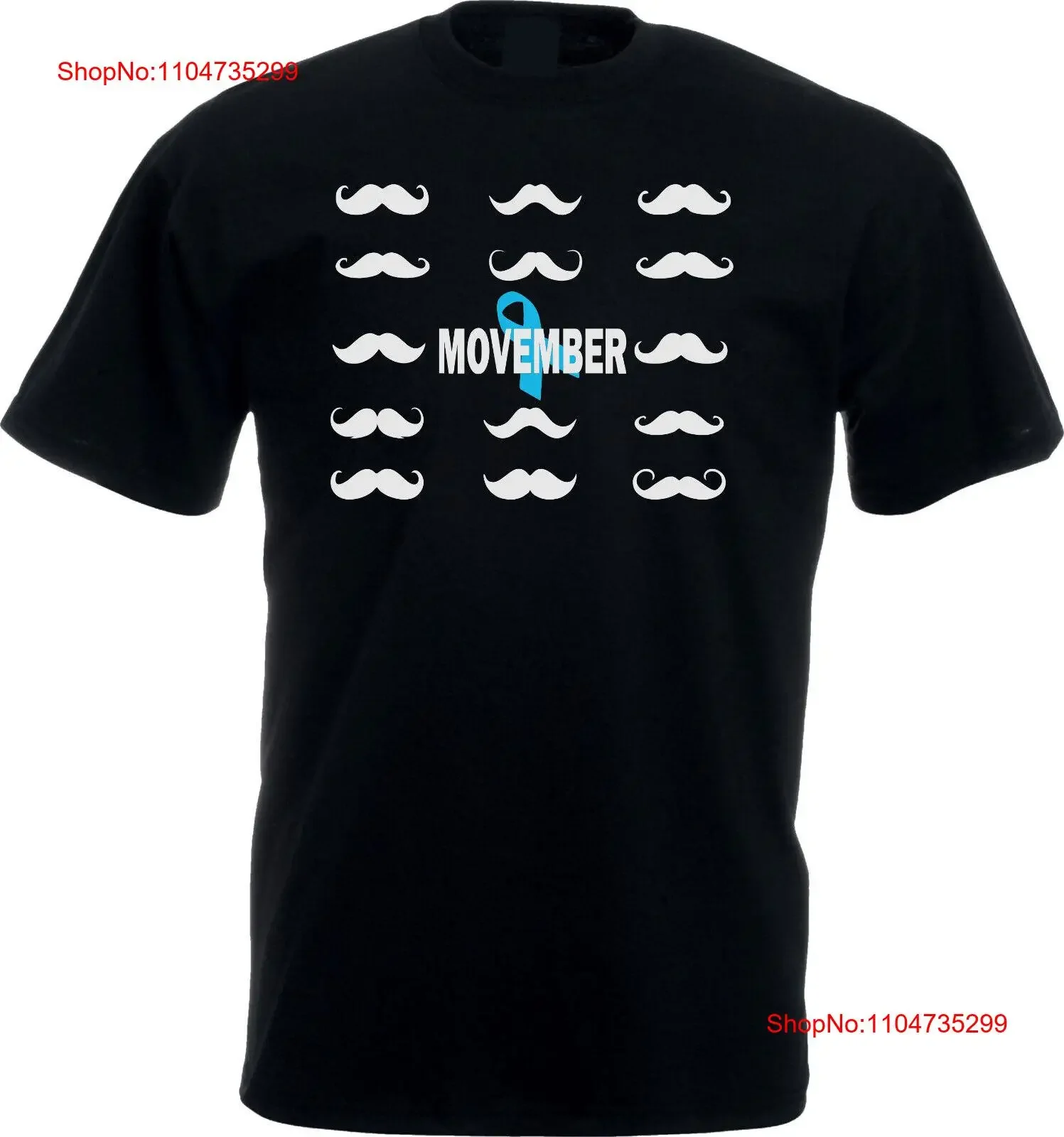 

Movember T Shirt Mustache Grwoing Month Adults Mens Boys Novelty vintage Washed Stylish Stretched fashion Top For Everyday Wear