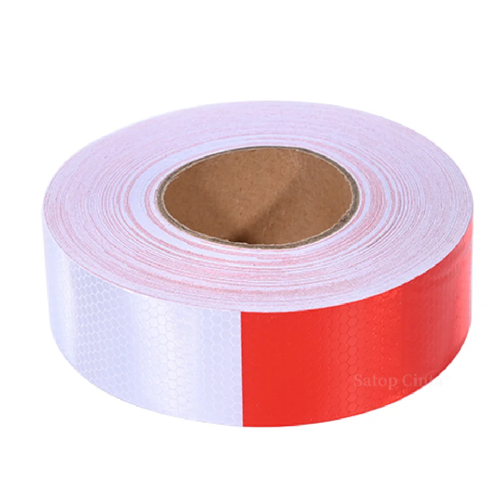 2Inch Twill Shining PVC Reflective Stickers High Quality Strip Warning Sign Reflectors Tape 50M For Truck Cars Trailers Vehicles