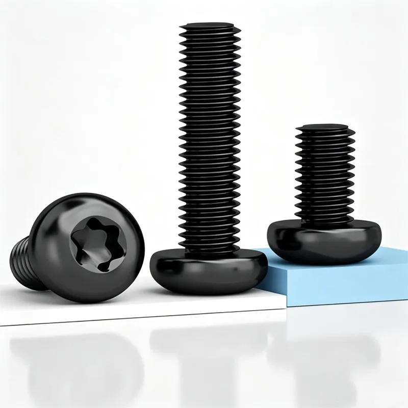 M2 M2.5 M3 M4 M5 M6 M8 Black Galvanized A2-70 304 Stainless Steel PM Six Lobe Torx Key Button Head Tamper Proof Screws