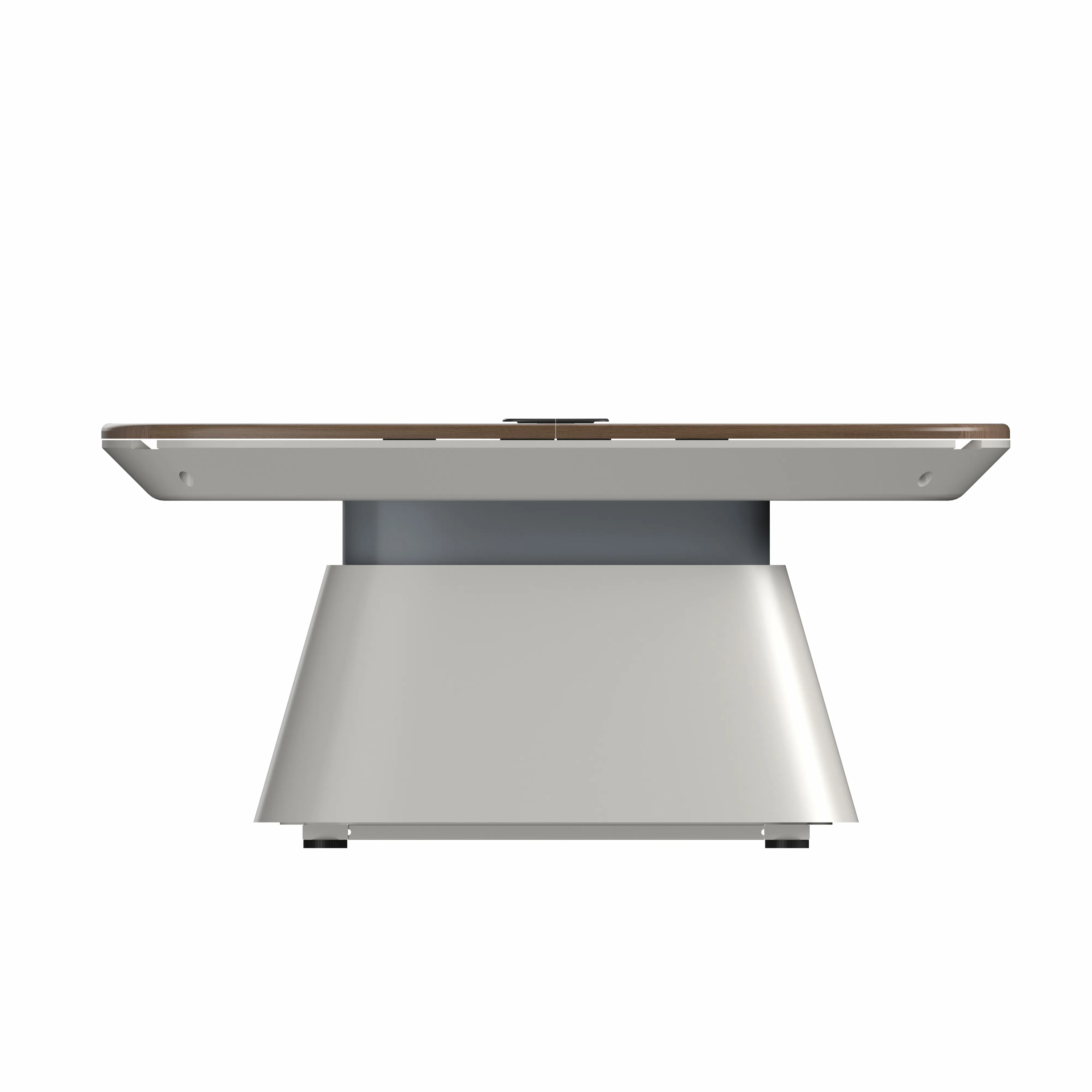 The Modern Living Room Smart Sliding Metal Base  Table Coffee Table Supports Remote Control Adjustable Coffee Table