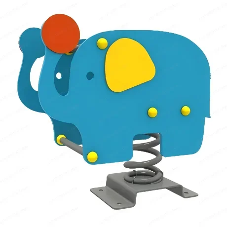 Outdoor spring rocking horse, durable PE rocking horse, animal themed rocking 100kg load-bearing, suitable for playgrounds