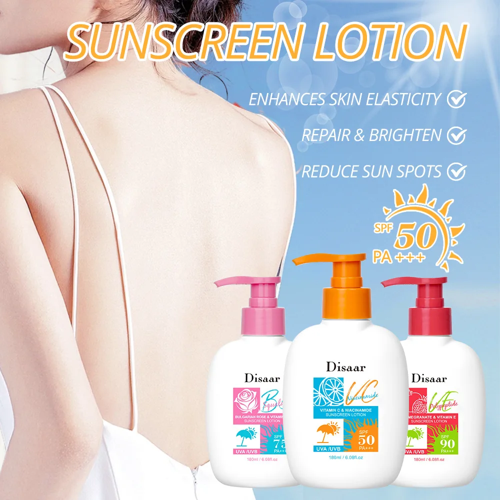 

SPF50/75/90 Солнцезащитный крем для тела, отбеливающий солнцезащитный крем, солнцезащитный крем, защитный крем для кожи, анти-УФ, антивозрастной, контроль жирности, увлажняющий, 180 мл