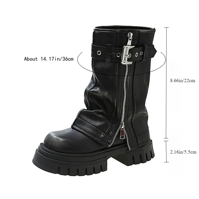 

2026 New Brown Thick Soled Shoes for Women The Style Looks Slim and Petite with A British Style Thick Heel and Retro Short Boots