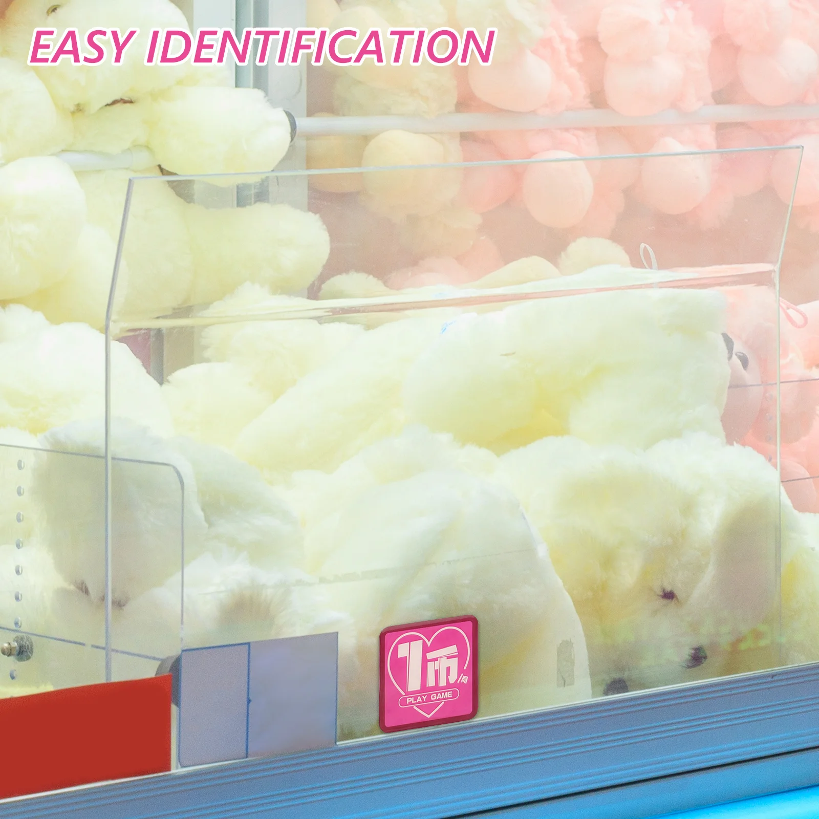 10 قطعة إدراج عملة للعب لعبة ملصق شارات بلاستيكية متينة لمركز التسوق في السوبر ماركت إعداد الألعاب لصالح الحفلات