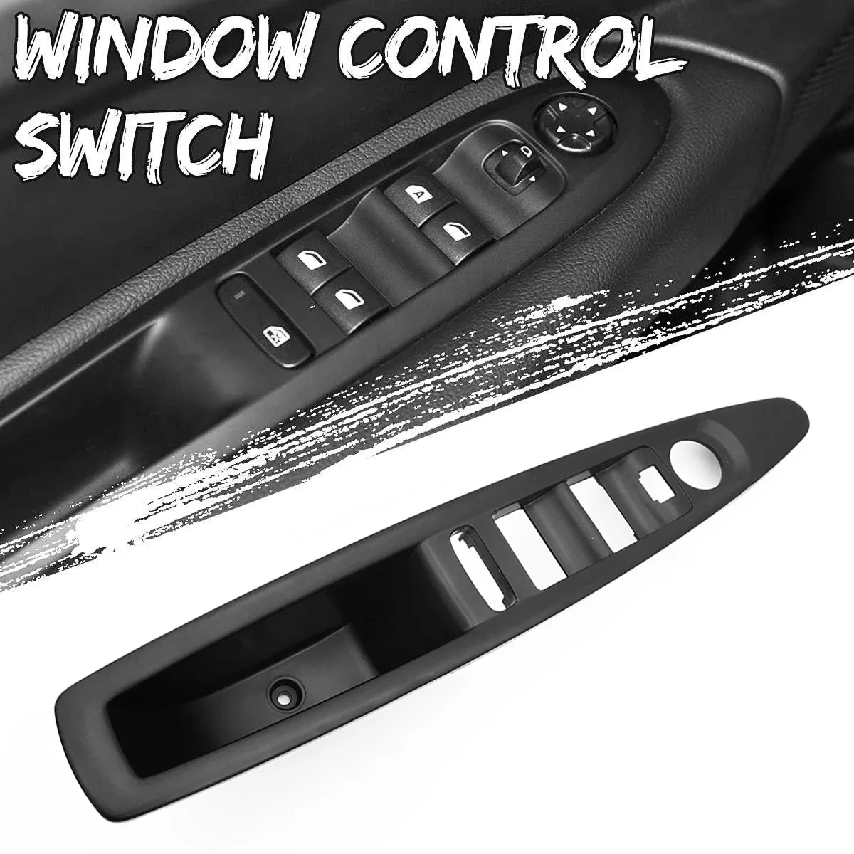 9332F2 Car Window Control Switch Panel Master Glass Lift Faceplate Rearview Mirror Button Frame for Citroen C4 2004-2010