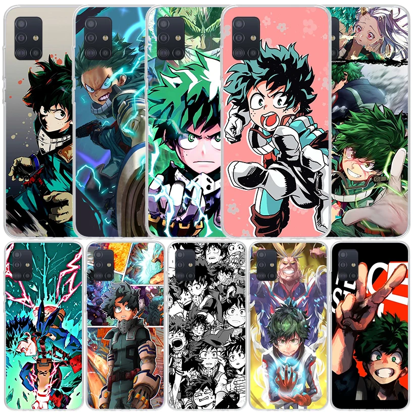 My Hero Izuku Deku Phone Case For Samsung Galaxy A51 A50S A41 A40 A31 A30S A21S A20S A20E A11 A10S A71 A70 A6 A7 A8 A9 Plus