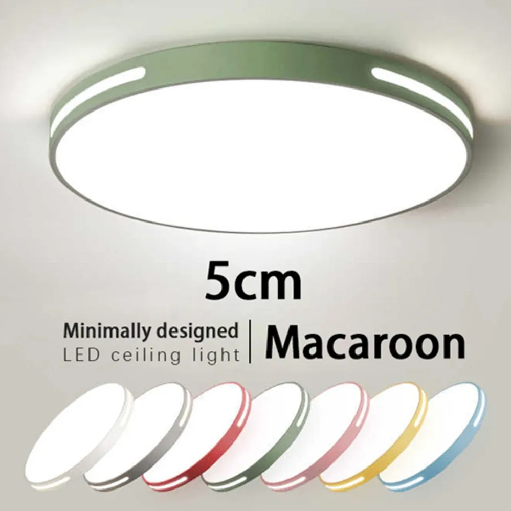 

LED Ceiling Light Modern Simple Circular 3colors Ultra-thin Decorative Light Living Room Bedroom Corridor Indoor Home Light