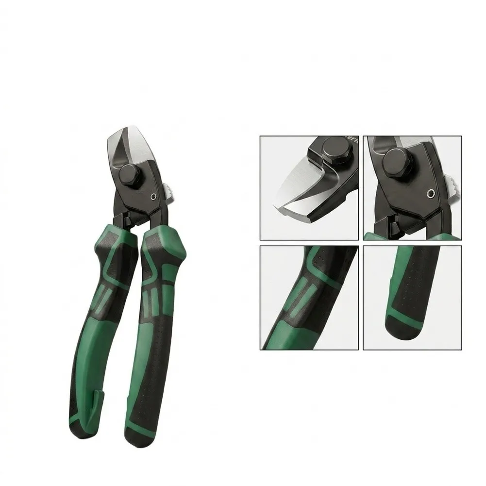 Cable Pliers for Confined Areas with 15 Degree Angled Head 100mm Size Non Slip Rubber Handle and High Wear Resistance Material