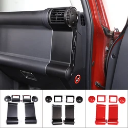 ABS Car Center Console Dashboard Both Side Air Conditioning Air Outlet Frame Cover Trim Sticker For Toyota FJ Cruiser 2007-2021