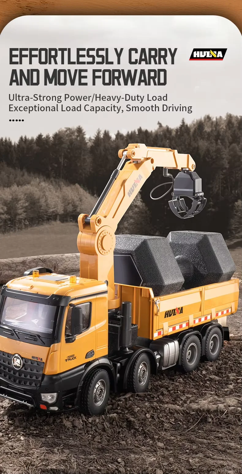 Huina 1538 RC Dump Truck 1:14 26 Channel Alloy Remote Control
