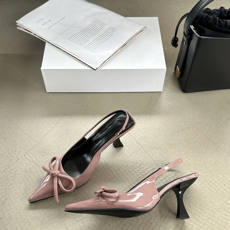 

Womens Patent Leather Shallow Mouth Pointed High Heel Shoes Versatile Office Elegant Fad Banquet Party Women Pumps Zapatos Mujer
