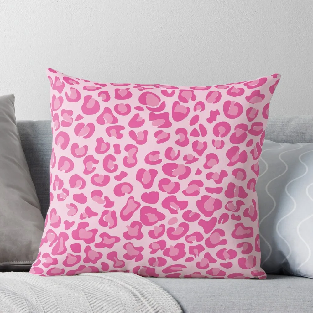 

Pink Leopard Print Throw Pillow pillowcases for sofa cushions pillow cover christmas luxury sofa pillows