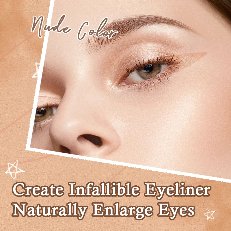 IMAGIC Eyeliner With Pencil Black\White\Nude Color Sharpener Long Lasting Liner Eye Waterproof Gel Eye Makeup