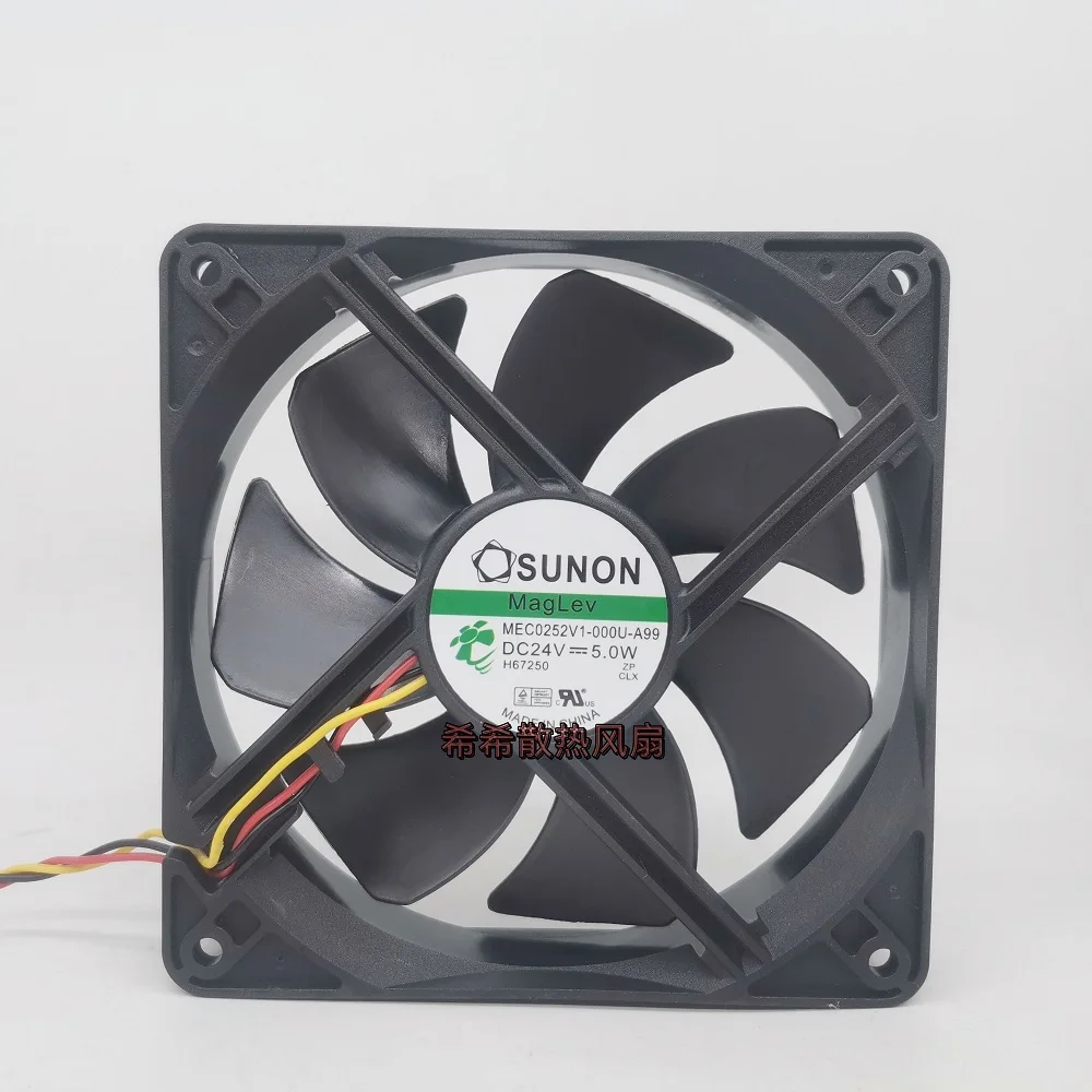 New Cooler Fan for SUNON MEC0252V1-000U-A99 12025 24v 5.0W 12CM Cooling Fan