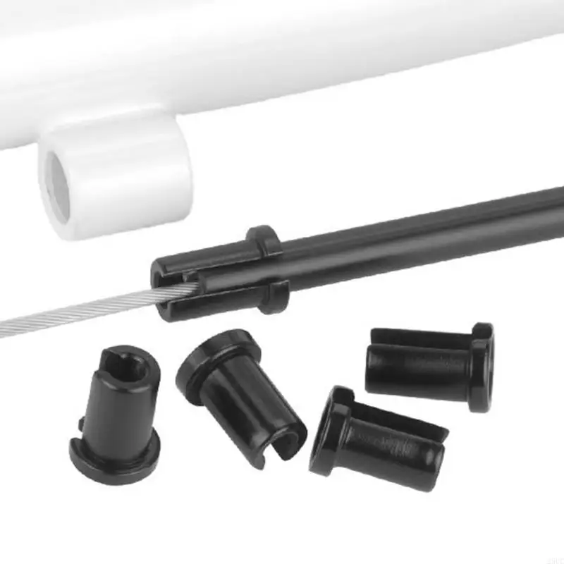  Bikes Cable Guide Inserts Set, 10 Black Frame Guides for Brake Gear Housing