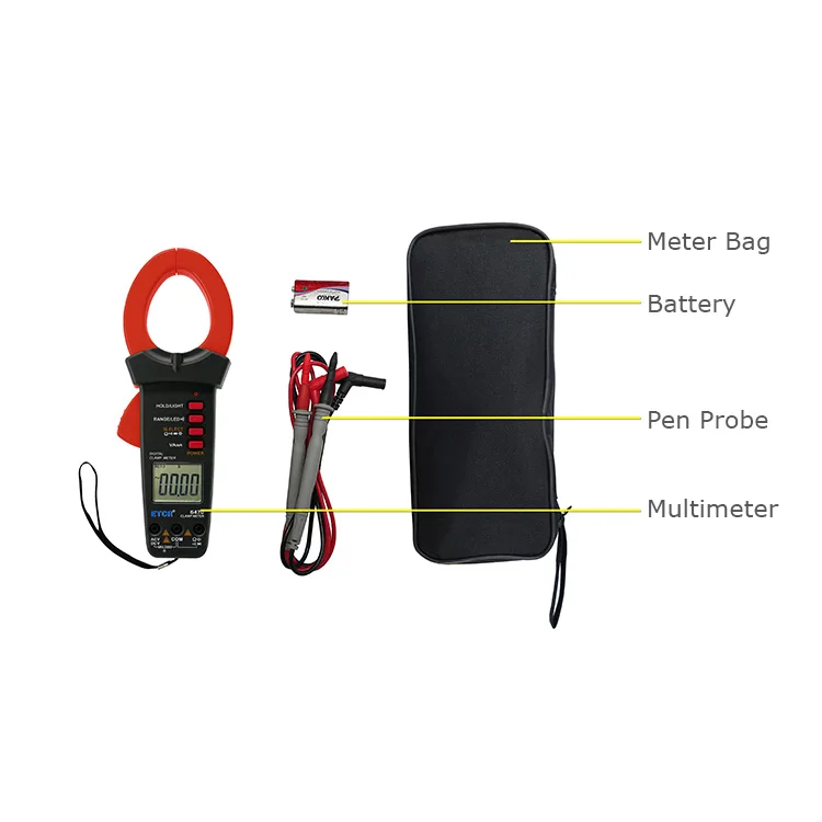 

2026 ETCR6470 Digital Earth Clamp Meter Manual Dc Ac 20A -2000A Clamp Meter Small