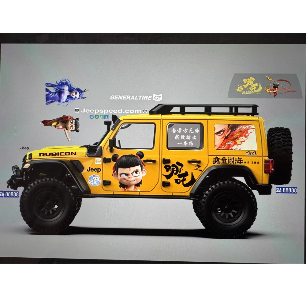 جديد Crobolt JK07 ملصق جديد Lelaluo MK07 ملصق 1/7/1/8 RC تسلق سيارة ملصق خاص SUV نموذج المزاج مكون