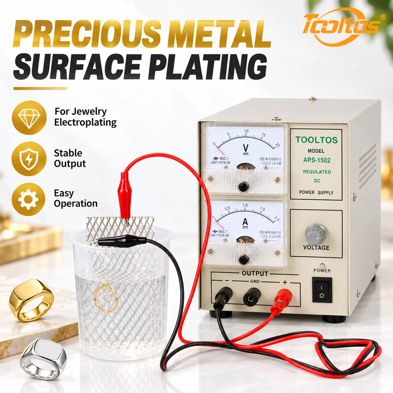 tooltos-20v-2a-machine-de-placage-or-pour-bijoux-redresseur-d'Electroplacage-dc-scr-reglable-pour-or-argent-cuivre-110v-220v