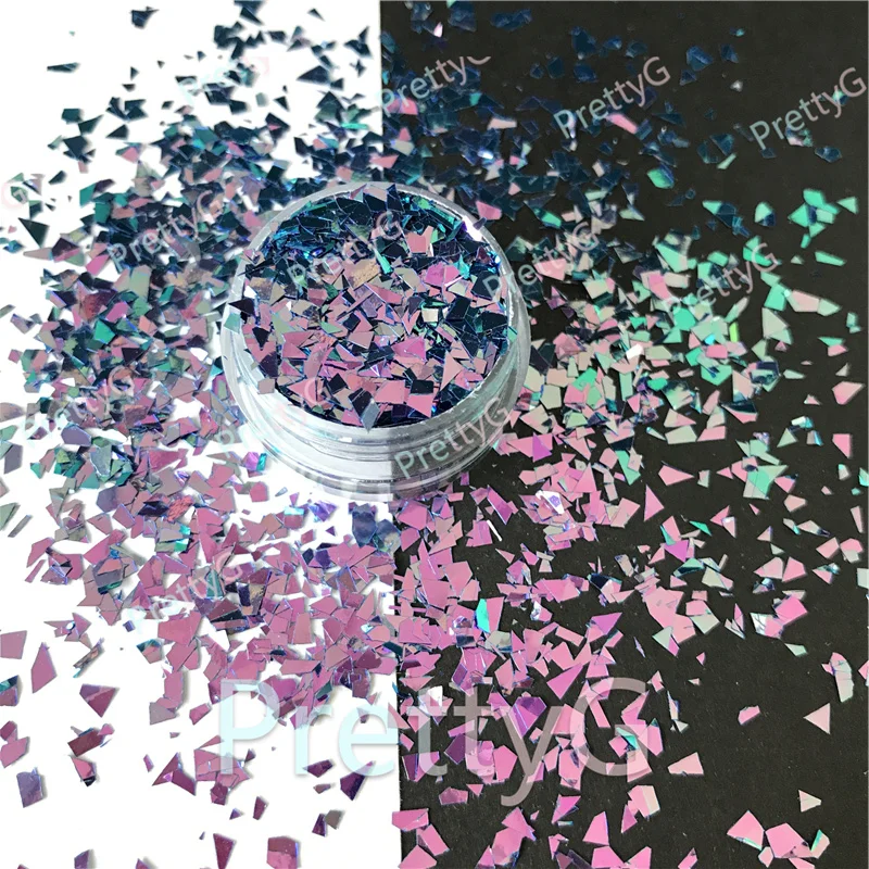 PrettyG-Paillettes en Forme d'Ourora pour Ongles, Branches Irrégulières, pour Résine, DIY Art, Artisanat, Décoration de Maquillage, Vente en Gros