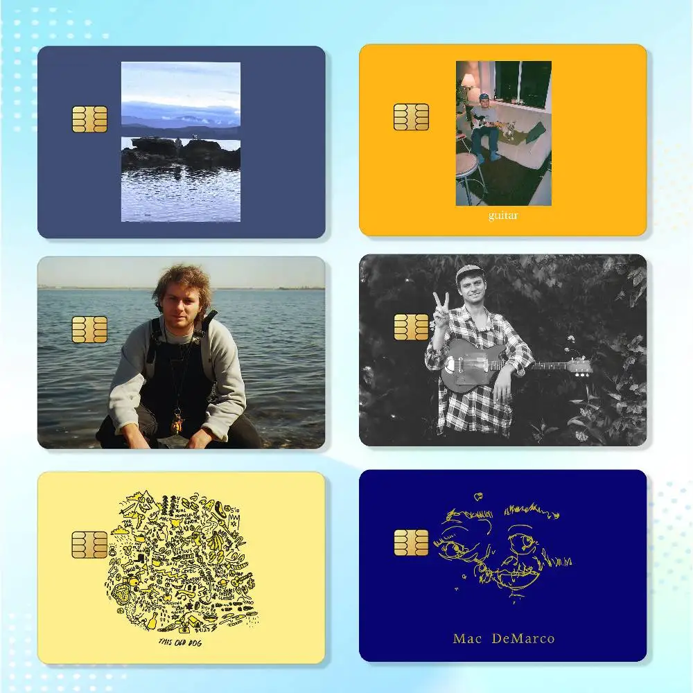 Pop Rock Singer M-mac D-demarco Matte Card Stickers For Credit Cards Debit Cards And Transit Cards 4Pcs