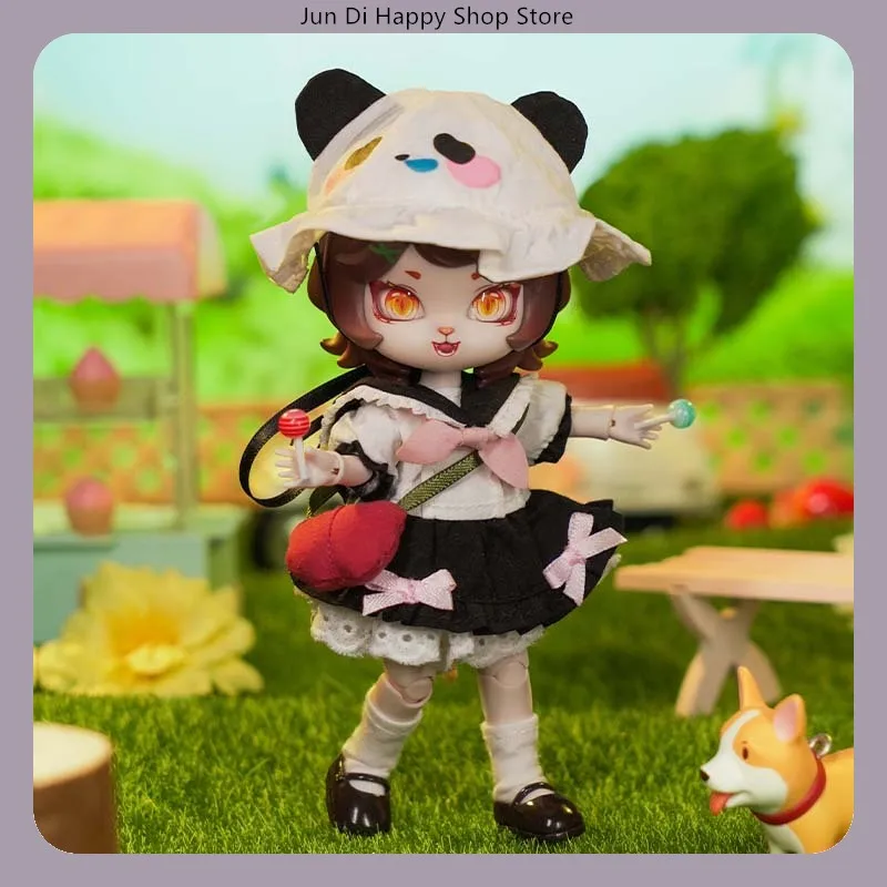 COME4FREE Outing Series 1/12 BJD Doll Clothes Hooded Cute OB11 Doll Skirt