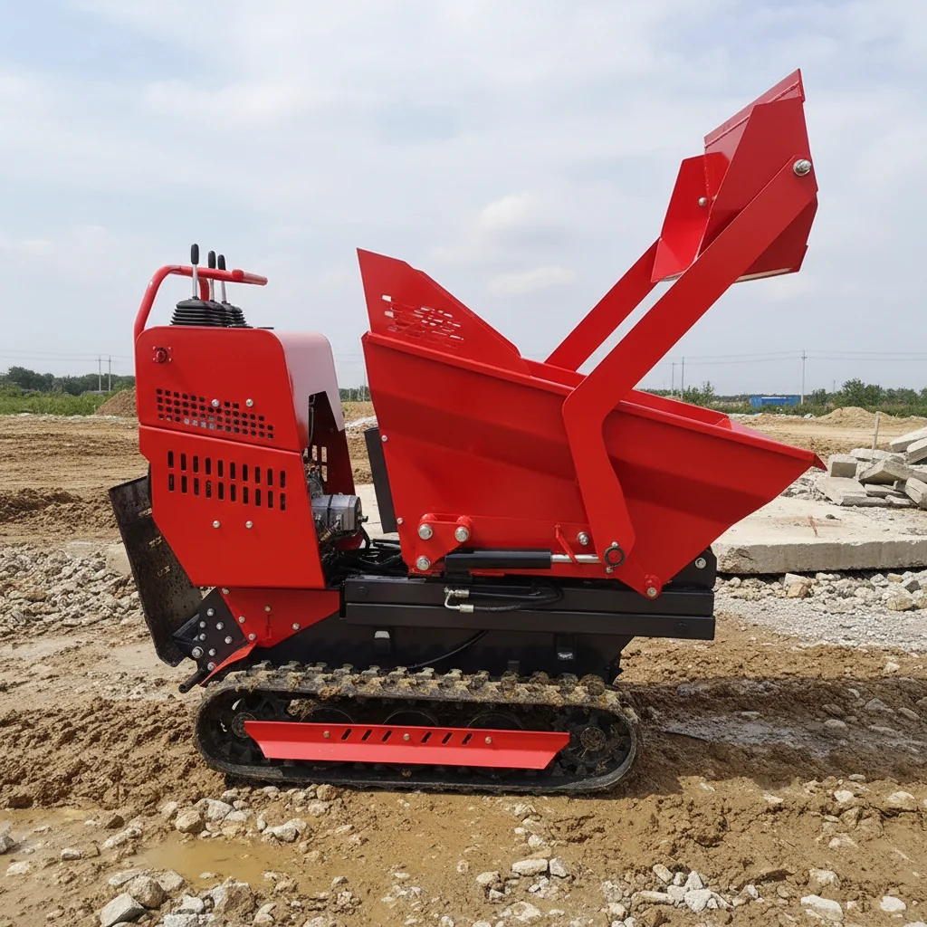 

800kg Mini Dumper Crawler Type EURO 5 EPA Certified Farm Use Customized Fast Ship