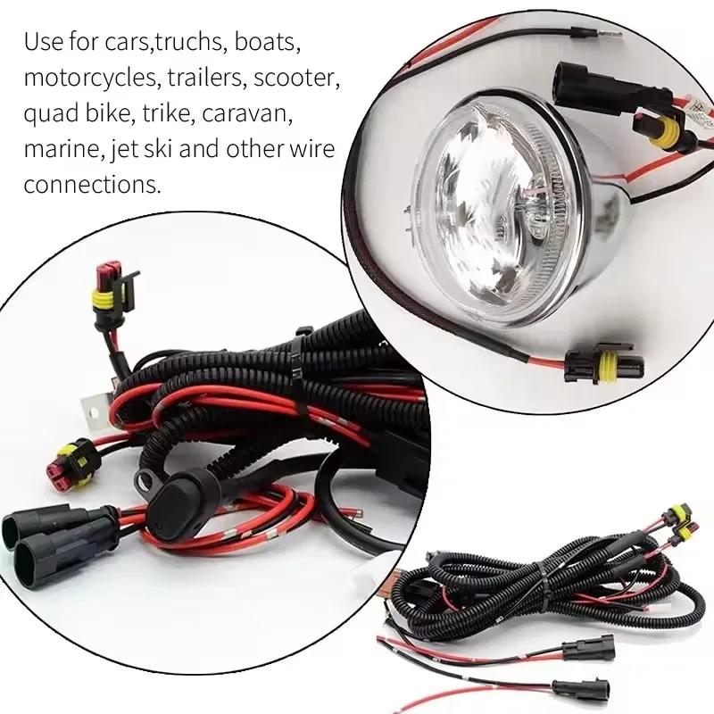 2/10pcs 2 Pin Way Plug Waterproof Automotive Car Wire Electrical Connectors Plug with Wire for Car Motorcycle Scooter Marine