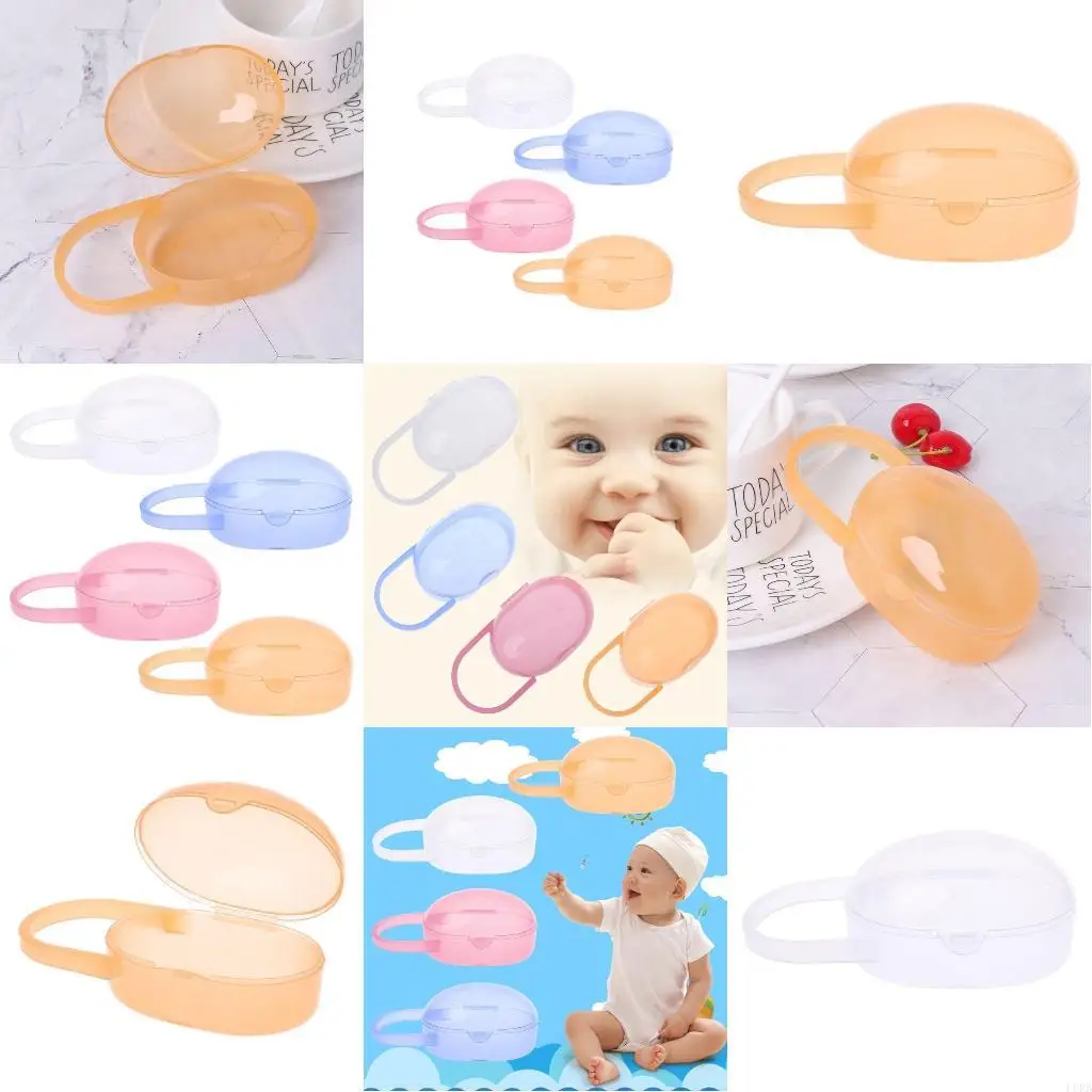 مصاصة الحلمة صندوق تخزين الطفل المهديء حامل الحاويات مصاصة صندوق الدمية L8RB #1