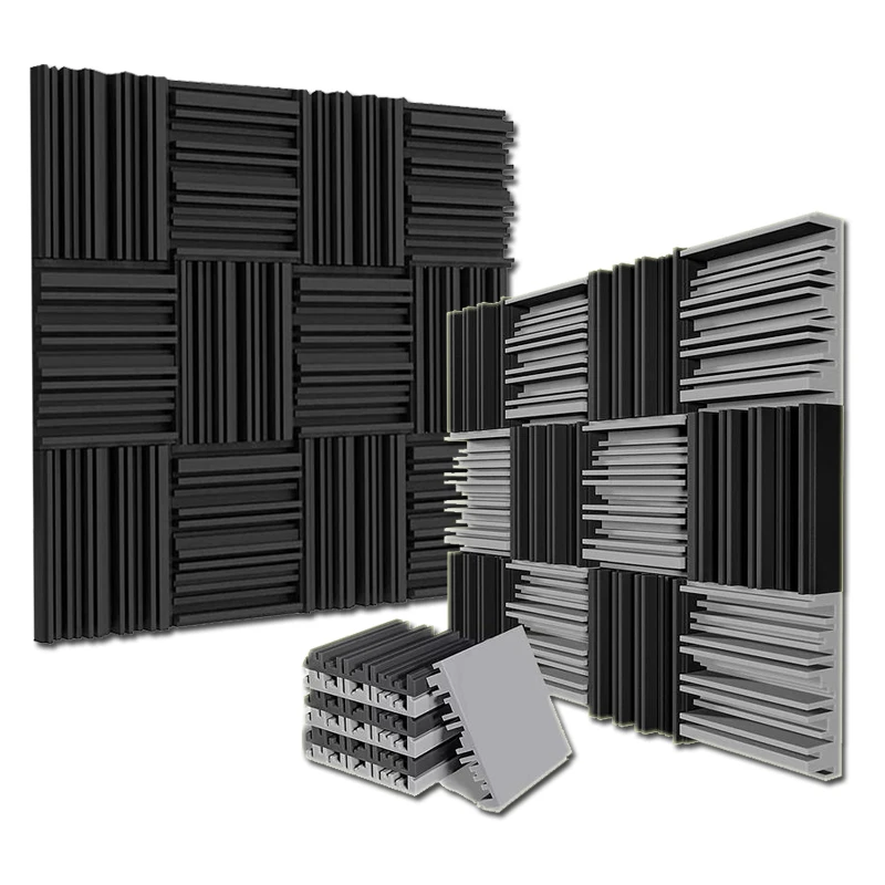 

12/24Pcs 250x250x5mm Acoustic Foam Soudproofing Panel Creative Irregulation Sound Proof Studio Insulation Absorption Wall Panels