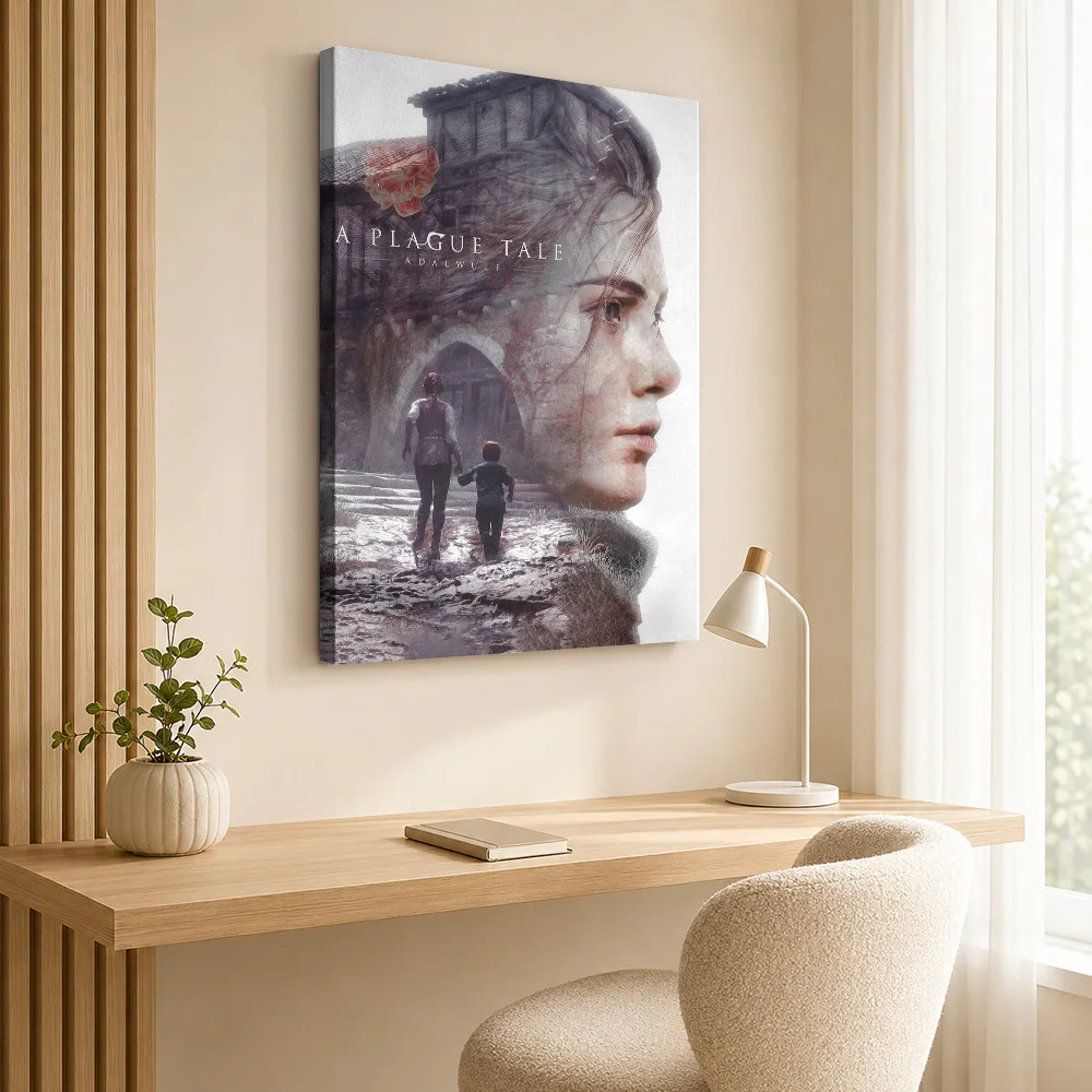 A Plague Tale: Adalwulf Game Art Canvas Painting Poster Customized Gaming Anime Wall Art for Bedroom Decor Gift for Collectors