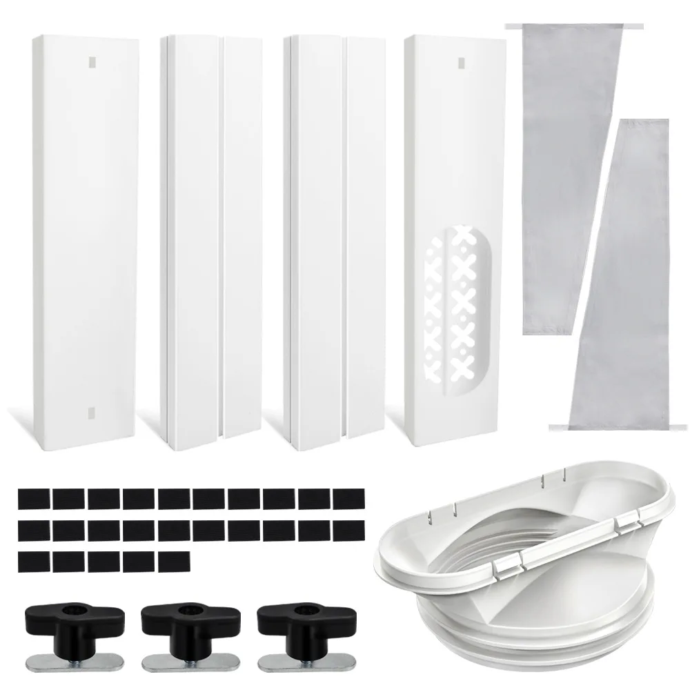 Acessórios de ar condicionado móvel, pára-brisa de janela, conjunto de pano de ar condicionado selado