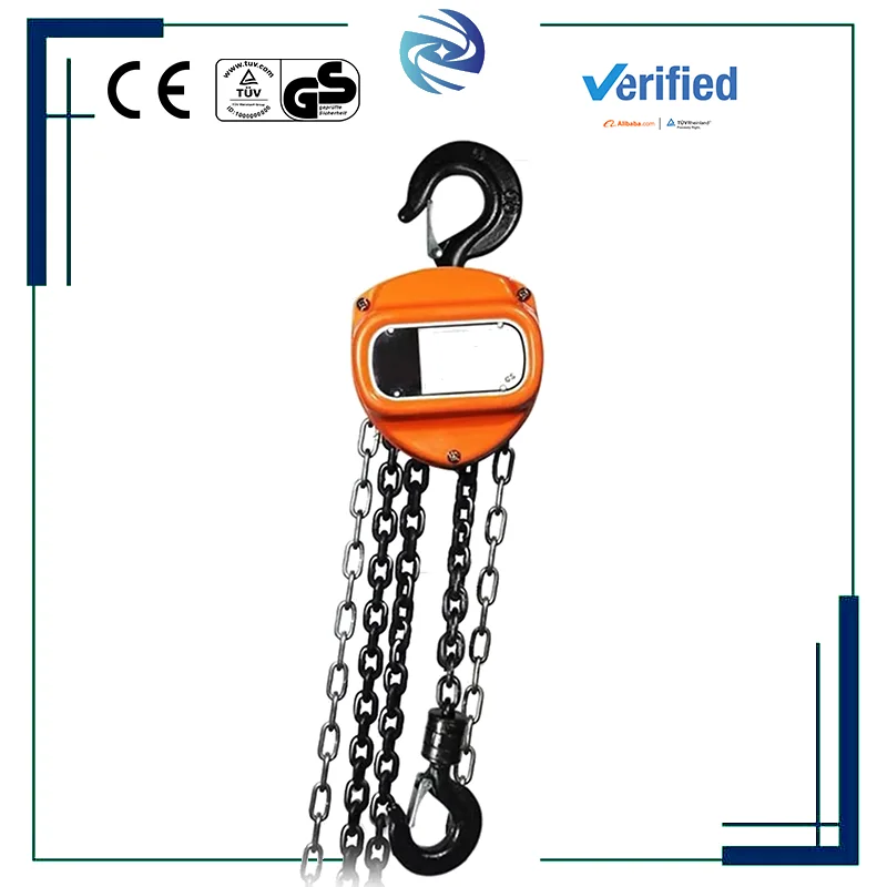 Easy Operation Garage Work Classic Design Manual Operated Hand Chain Block Crane 1 2 3 4 5 Ton Vt HSZ-C Trade Chain Hoist