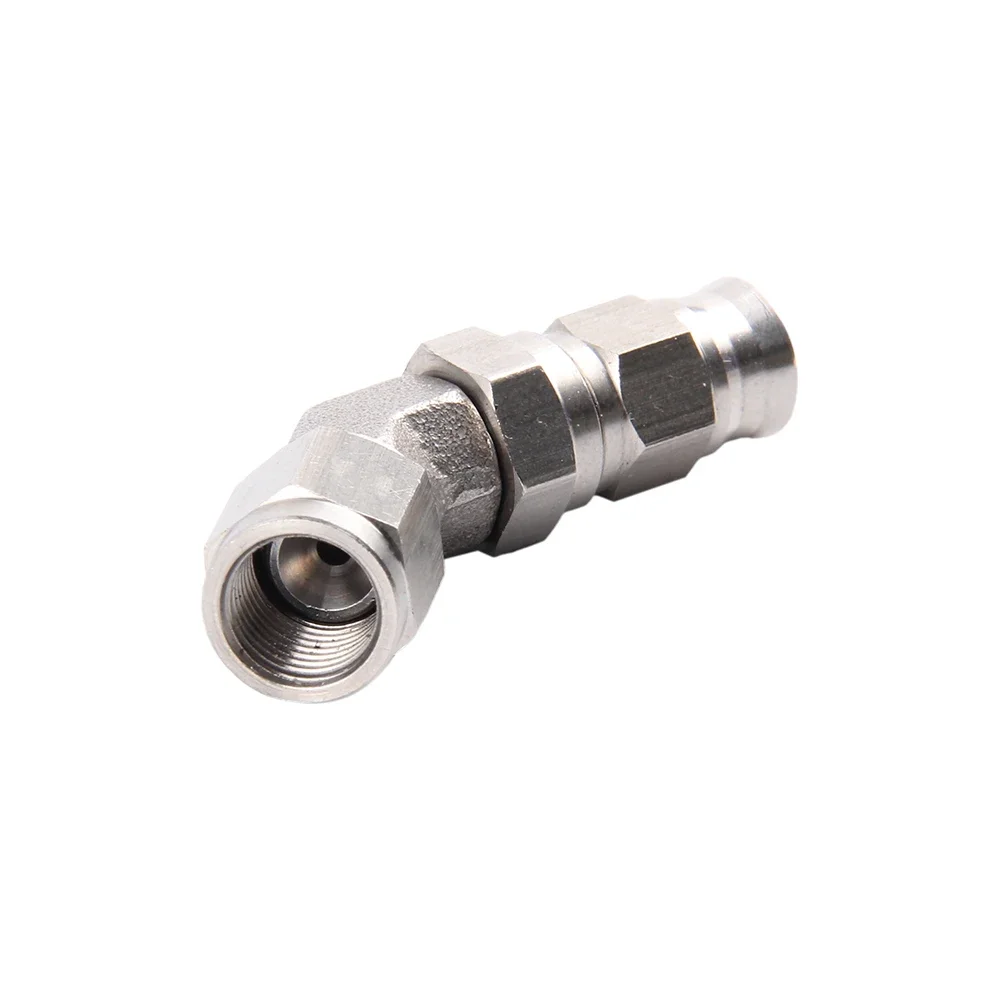 AN3 45 90 degree Hose Stainless Steel Straight Brake Swivel PTFE Hose Ends Female Fitting Adapter Car Engine Part