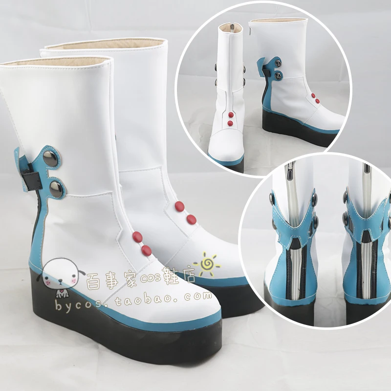 Hatsune Miku 2017 Magische Toekomstige Concert Cosplayschoenen Vrouwen Man Hatsune Miku Cos Anime Performance Witte Laarzen