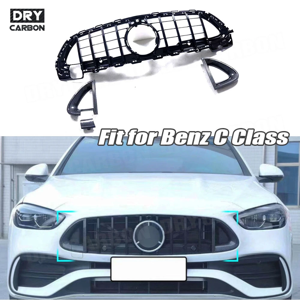 

Front Racing Grille Bumper Engine Cooling Grid Car Parts Accessory For Mercedes BenZ C-Class W206 2022+ Body Kits Racing Grills