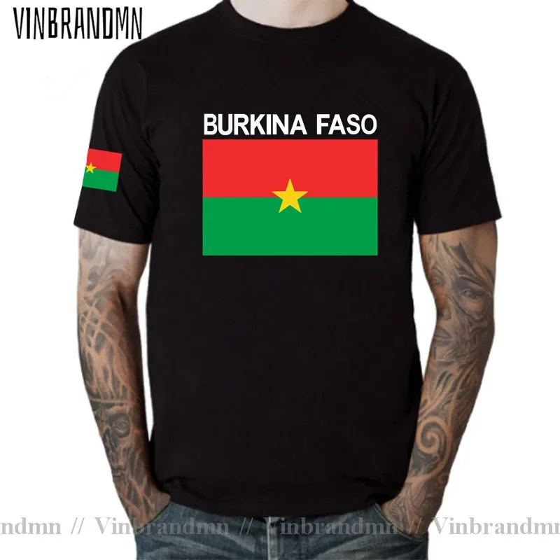 Burkina Faso Mens T shirt 2023 Jerseys Nation Team Tshirt 100% Cotton T-shirt Clothing Tees Country Sporting Flag BFA Burkinabe