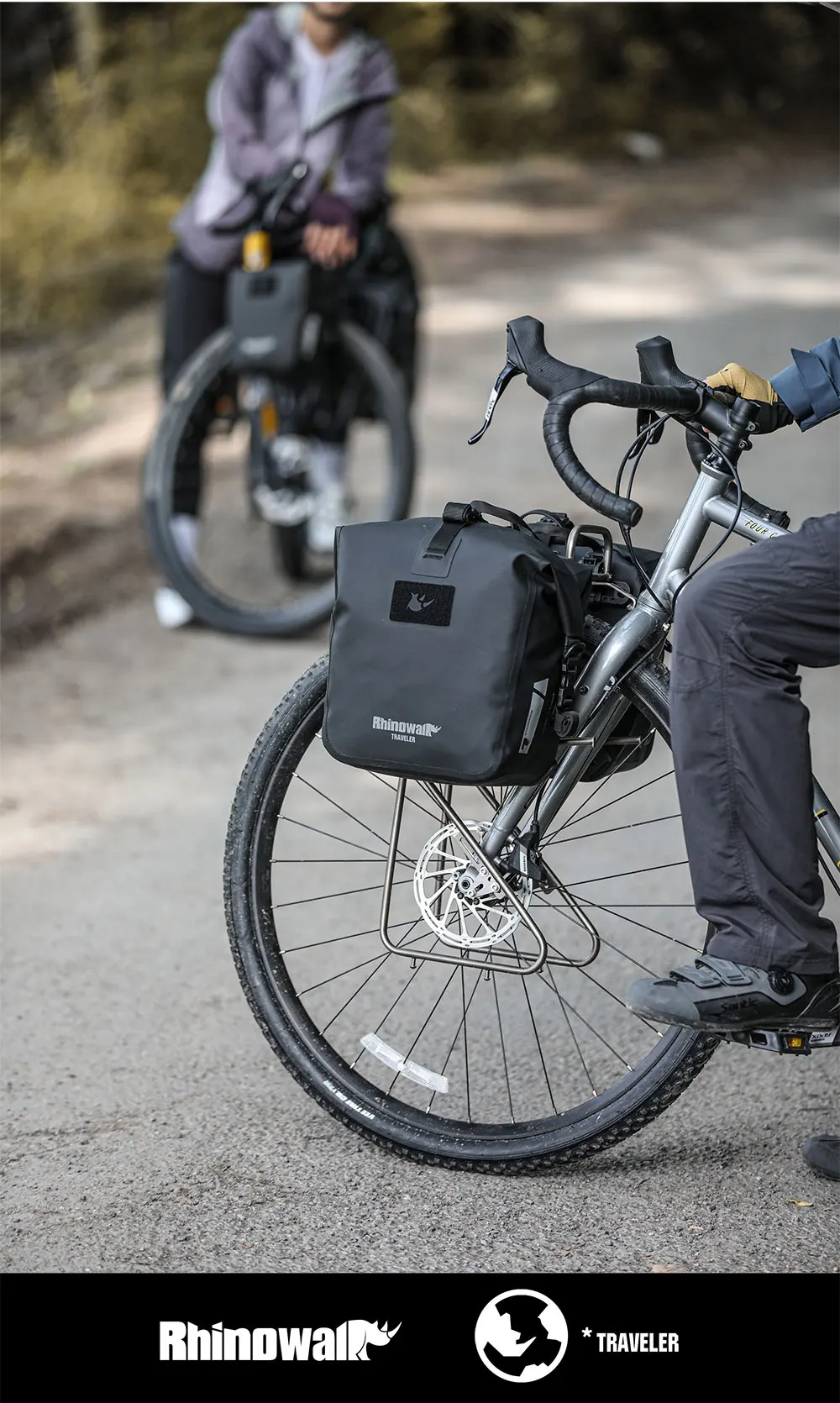 Rhinowalk Fahrradtasche, Schnellverschluss, wasserdicht, Fahrradträger, Seitentasche, Gepäcktasche für Rennrad, MTB, Touren und Klappfahrrad – Detail 24