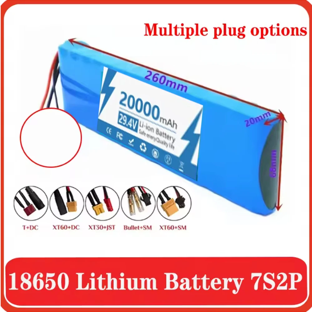 

7s2p 29.4V 20Ah 18650 Battery Lithium Ion Battery 29.4V 20000mAh for Electric Scooters Balancing Scooter