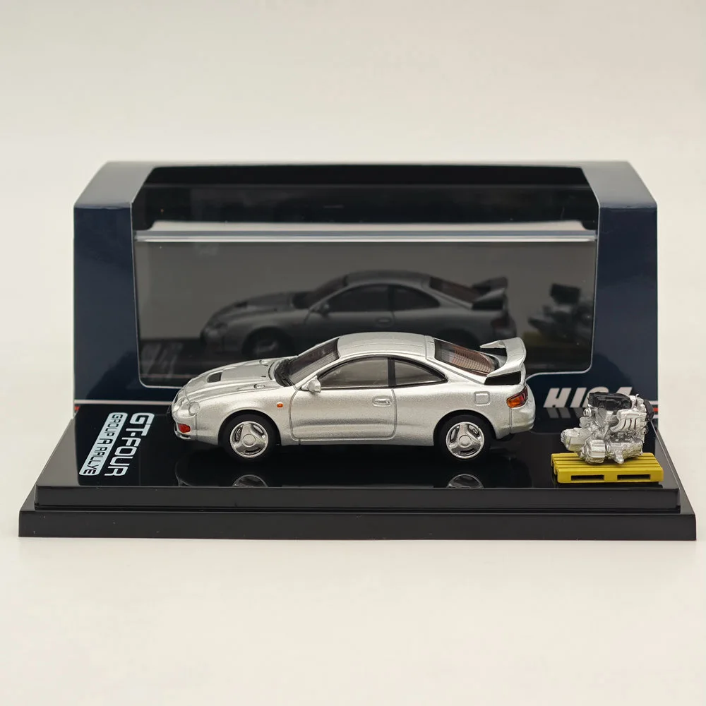 

Hobby Japan 1/64 for CELICA GT-FOUR WRC Edition (ST205) w/ Engine Silver HJ641064AS Diecast Models Car Collection