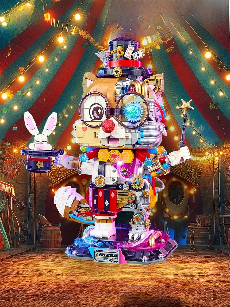 

Механическая фигурка белки-волшебника LOZ: конструктор, настольное украшение, развивающая игрушка, подарок на день рождения для детей