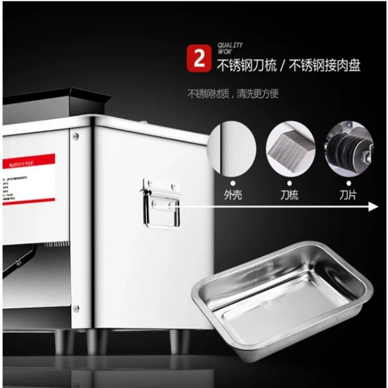 Customizable Commercial Electric Meat Slicer Machine Household Meat Grinder Automatic Fish Cutter Vegetable